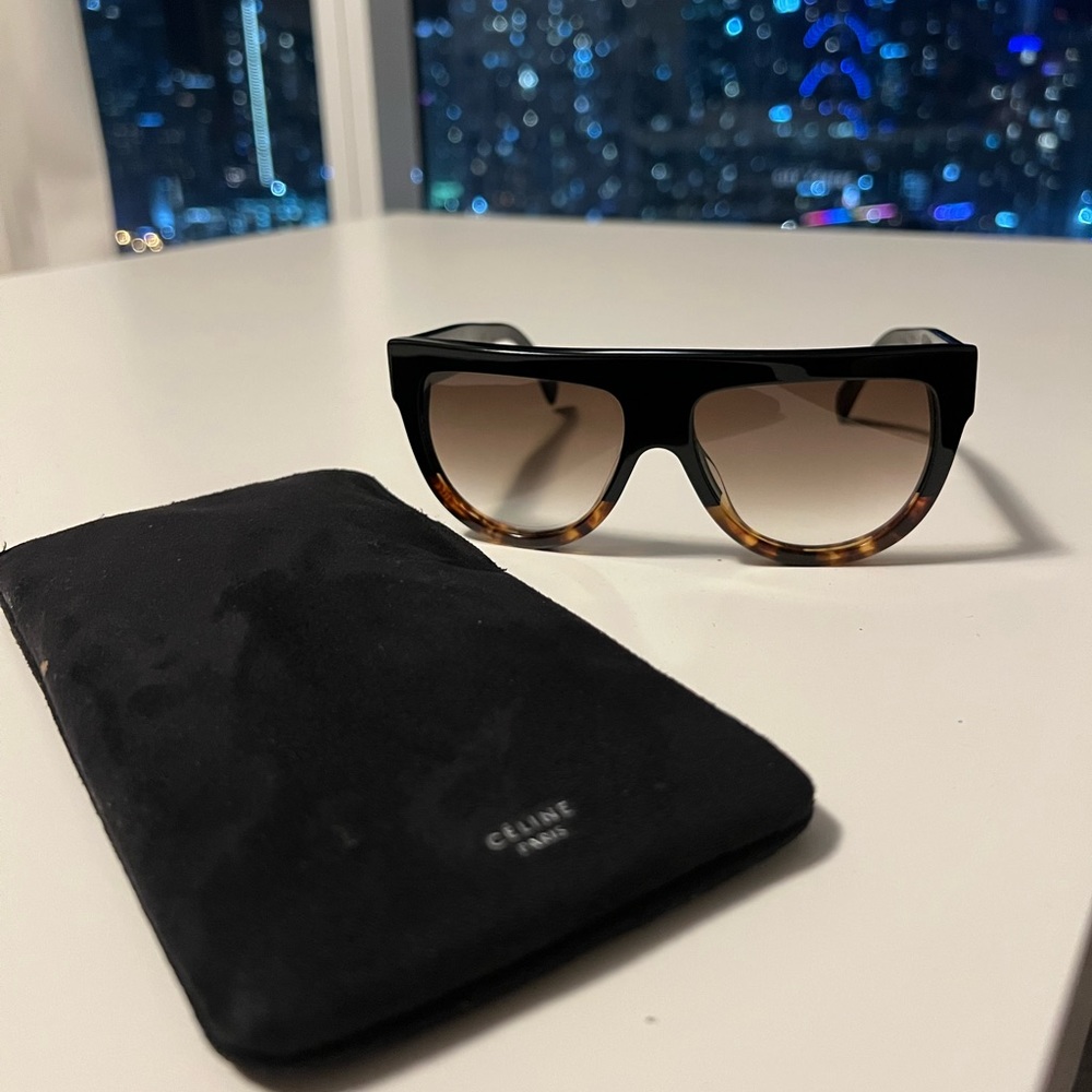 Celine Flat Top Aviator Sunglasses